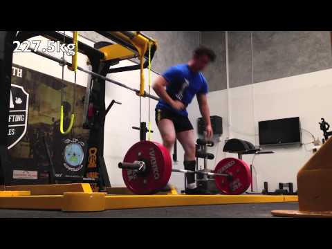 Deadlift: 240kg(530lb) x 2 x 2 @ 84kg