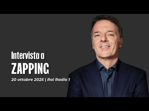 Matteo Renzi guest on Rai Radio 1's Zapping | October 20, 2025