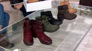 Miz Mooz Leather Ankle Boots Scarborough on QVC