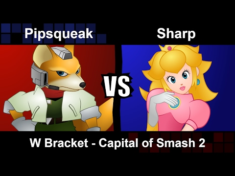 Pipsqueak (Fox) vs Sharp (Peach) - Winners Bracket Capital of Smash 2