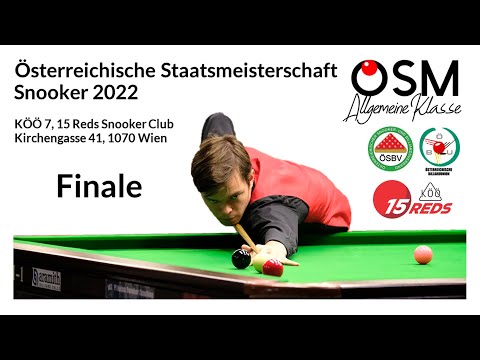 ÖSTM Snooker 2022 - Finale - Florian Nüssle gg. Oskar Charlesworth