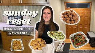 Sunday RESET | Ingredient/Meal Prep, Organize | Staying on Track | Breakfast Cookies, Spinach Bake