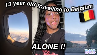 13-year-old travelling to Belgium alone // travel with me | Diamond Louv