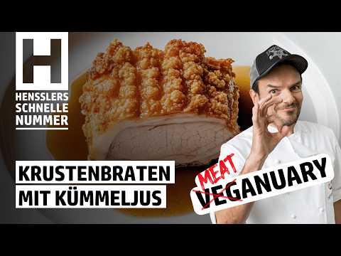 Schnelles Krustenbraten mit Kümmeljus Rezept von Steffen Henssler