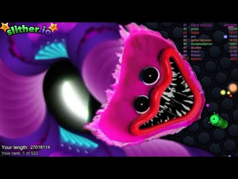 Slither.io A.I. Kissy Missy Vs Pro Snake - New Skin Slitherio Vip Best Gameplay - Infinity Score