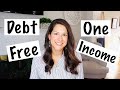 DEBT FREE on ONE INCOME ~ How we did it family budget