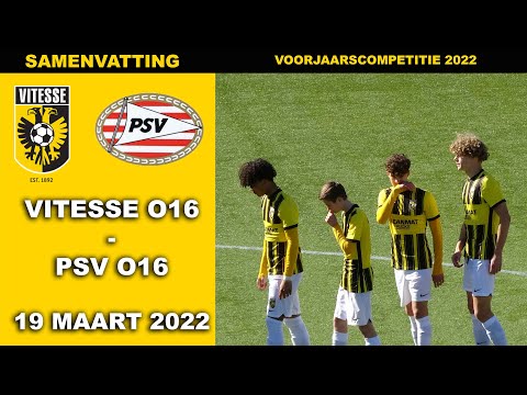 Samenvatting Vitesse O16 - PSV O16 zaterdag 19 maart 2022
