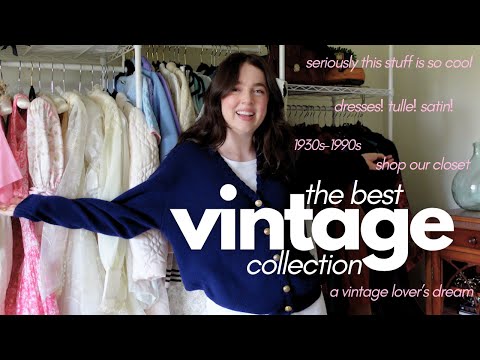 showing you my mom's insane vintage clothing collection!! a vintage lover's dream