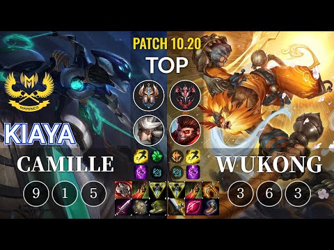 GAM Kiaya Camille vs Wukong Top - KR Patch 10.20