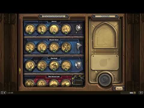 Hearthstone: Puzzle Lab Board Clear Flobbidinous Floop #5 Hurricane of Horrors (HD 1080p 60fps)