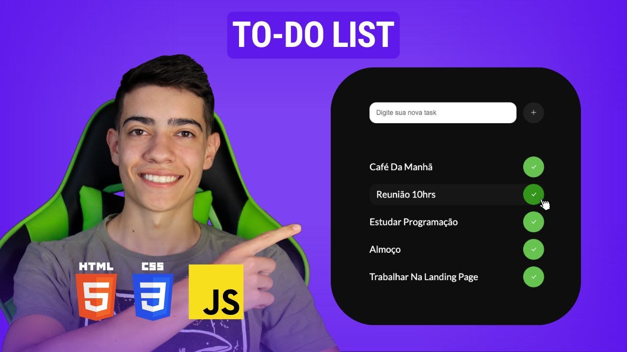 Aprenda como criar um TO-DO LIST com HTML, CSS e JavaScript