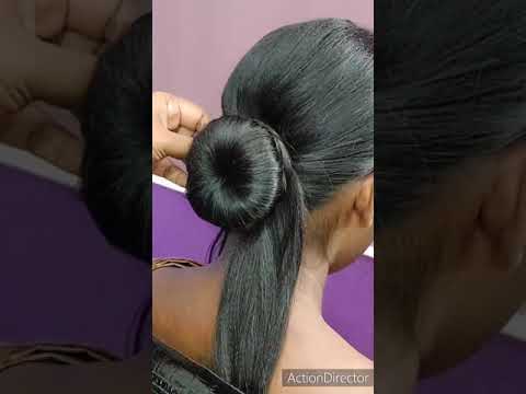 South Indian Muhurtham hairstyle for short hair