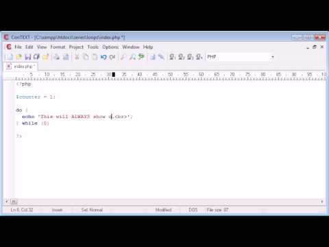 Beginner PHP Tutorial 26 do while Loop