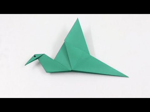 How to Make an Origami Flapping Bird - Paper Bird folding instructions