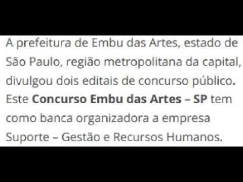 Baixar Apostila Concurso Prefeitura de Embu das Artes - SP 2019