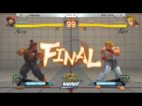 WNF - Infiltration (Akuma) vs NGL Chris (Ken)