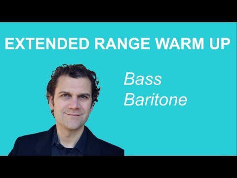 Bass Baritone Singing Warm Up - Extended Range - Pentatonic Scales