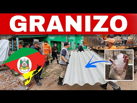 🚨 ALERTA VERMELHO: Granizo destrói mais de 750 casas no RIO GRANDE DO SUL 😱