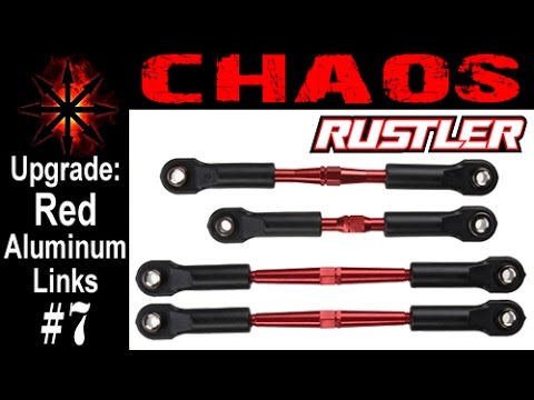 Traxxas Ruster- Traxxas Red Aluminum Camber Links [Chaos]