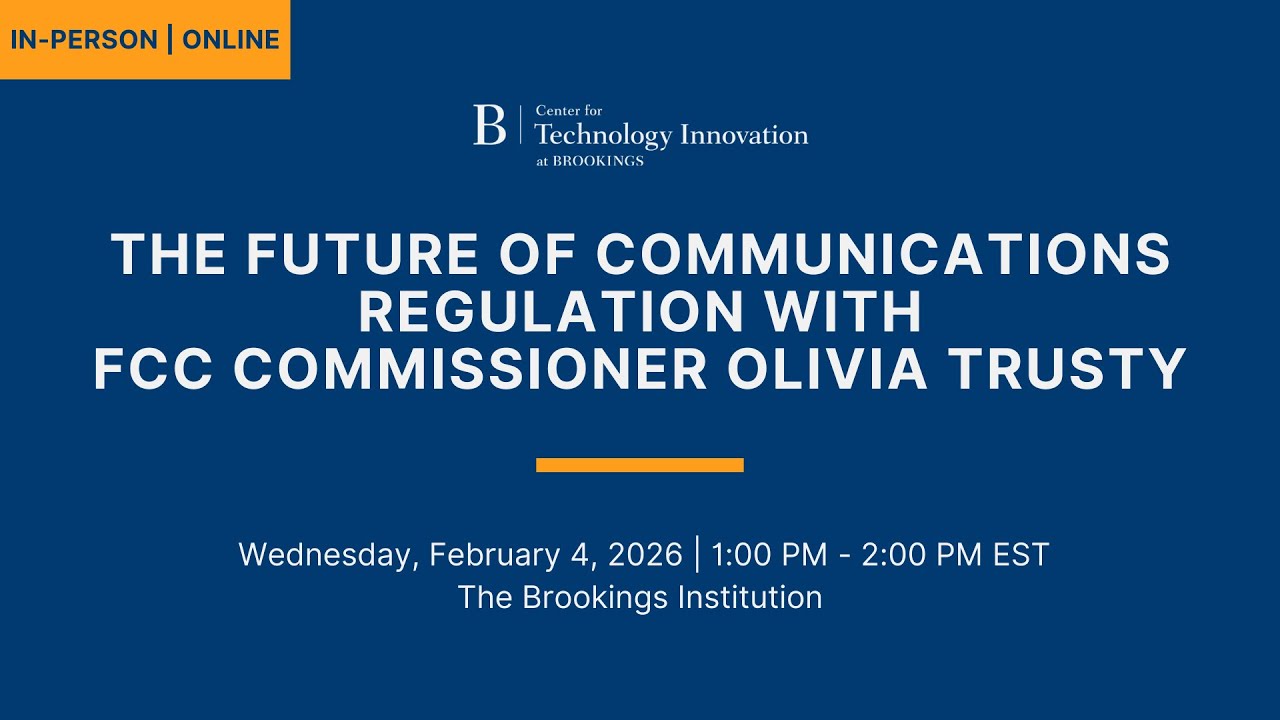 The future of communications regulation with FCC Commissioner Olivia Trusty