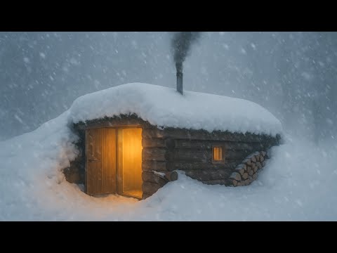 I Survived Off Grid from Blizzard to Bliss | Finding a Hidden Warm Shelter in Heavy Snowfall