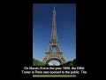 When did the Eiffel Tower open to the public? A.