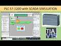 PLC S7 1200 WITH SCADA SIMULATION Animation TIA Portal V15 Automation S7 1200