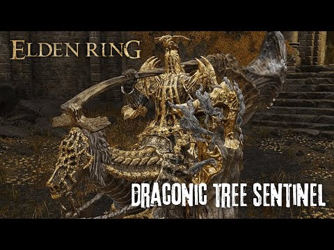 Draconic Tree Sentinel - Boss Fight - Elden Ring - PC Gameplay
