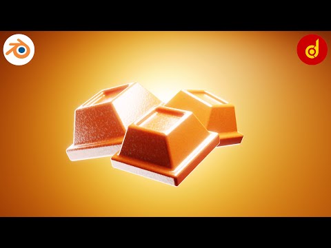 Chocolate in Blender | How to make Chocolate in Blender | Game assets blender
