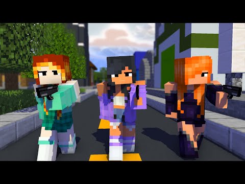 CAPTURED LOVE MEME FIRST MEET ULTIMA APHMAU AND GIRL CREW LUCINDA AND KIM - MINECRAFT #shorts