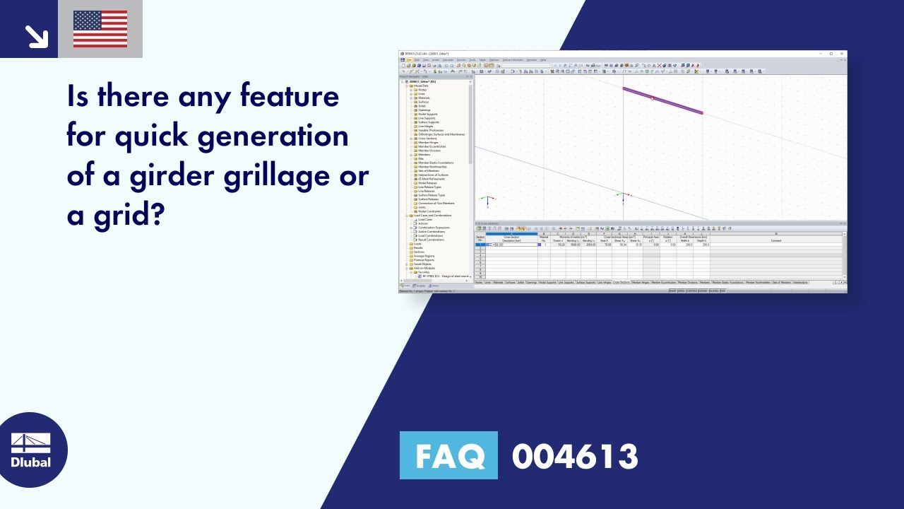 [EN] FAQ 004613 | Is there any feature for quick generation of a girder grillage or a grid?