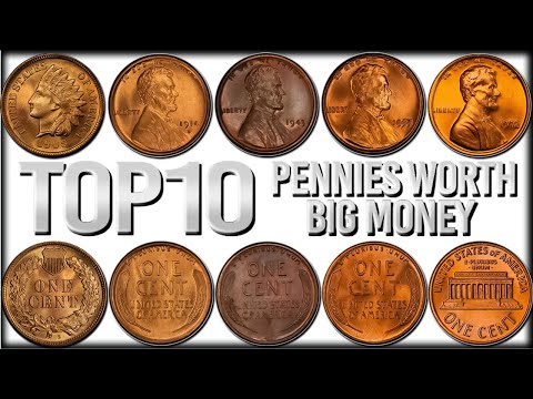 TOP 10 Most Valuable Pennies in Circulation - Rare Lincoln Pennies Worth Big Money!!