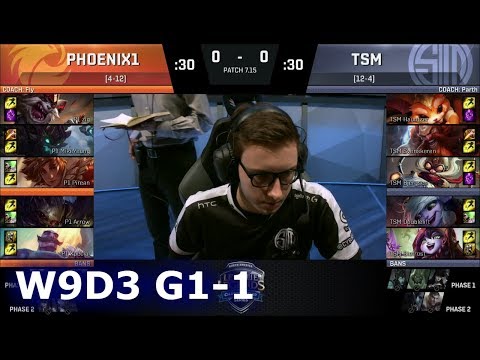 Phoenix1 vs TSM | Game 1 S7 NA LCS Summer 2017 Week 9 Day 2 | P1 vs TSM G1 W9D2