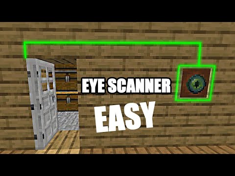 How to make a Eye Scanner Door in Minecraft! Easy!