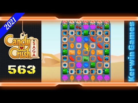 Candy Crush Saga Level 563 - No Boosters - 20 moves (2021)