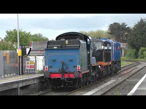 (RARE) 112 hauling B141 and No. 85 through Drumcondra for Inchicore (5/5/22)