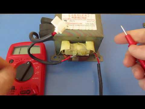 How to Test Microwave Oven Transformer High Voltage HV with a multimeter