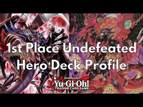 1st Place Undefeated 4-0 Hero Deck Profile August 2022