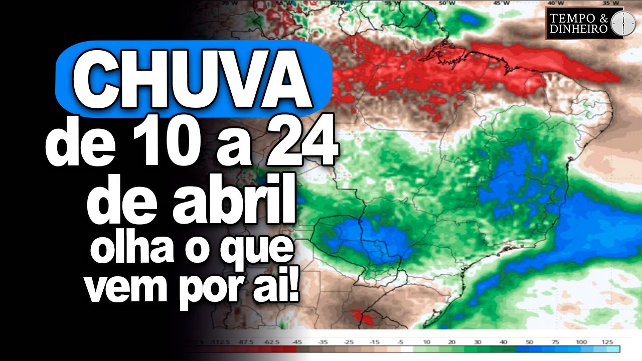 Chuva abrangente e incomum para este mês de abril em boa parte do País, informa Ronaldo Coutinho