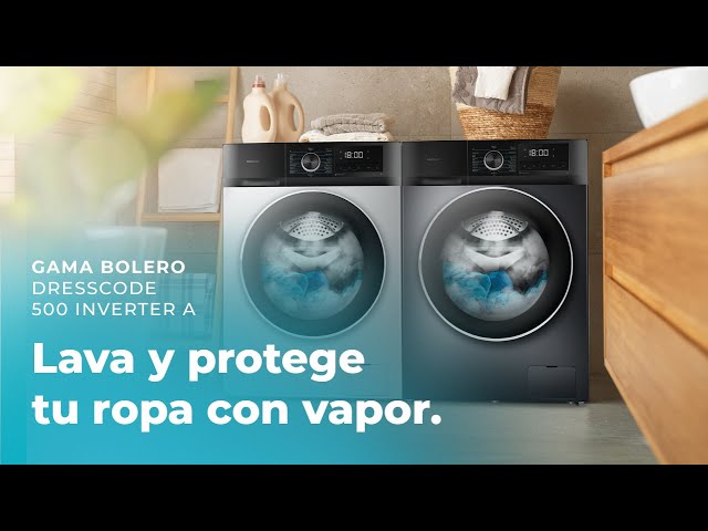 Cecotec Bolero DressCode 7500 Inverter Lavadora Carga Frontal 7Kg A Acero Inoxidable video