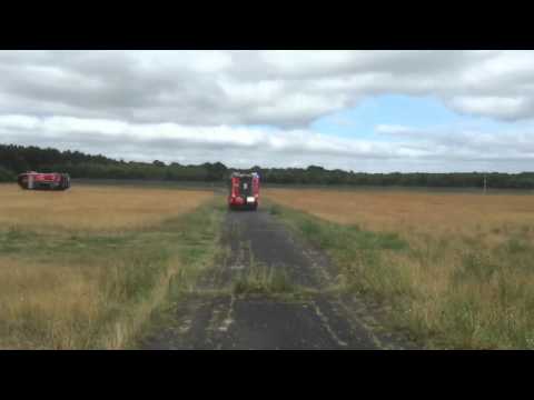 Flugunfall Berlin Tegel, Übungsalarm der Flughafenfeuerwehr EDDT