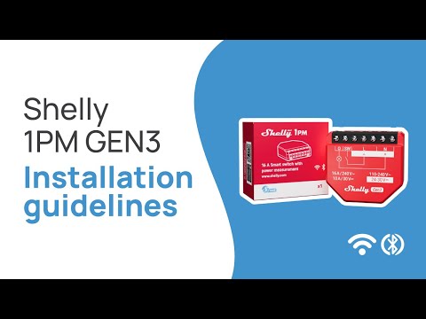 Shelly 1PM GEN3 - Installation video US