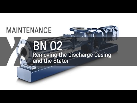 Maintenance: BN - 02 - Removing the Discharge Casing and the Stator