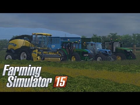 Farming Simulator 15 | Picking up grass at Court farms