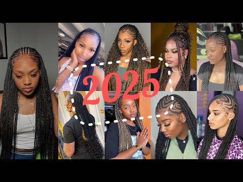 Half Box Braids Half Cornrows