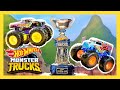 RIESIGE SCHLEIMGRUBE Spannendes Schleimgruben Turnier Monster Trucks HotWheelsDeutschland