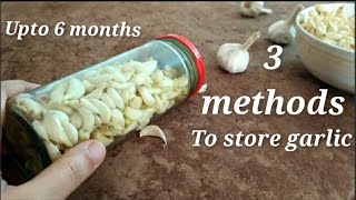 How to store peeled raw garlic for long time | KR 138 #howtostoregarlic