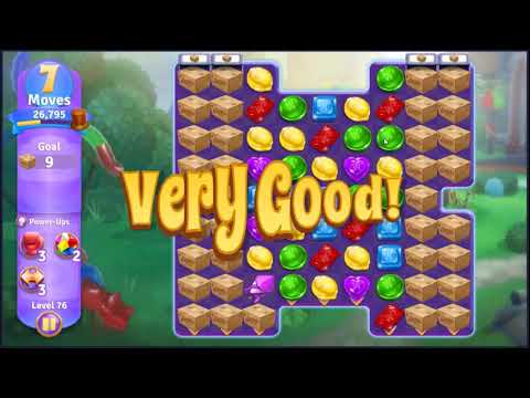 Wonka's World of Candy Level 76 - NO BOOSTERS + FULL STORY 🍫 | SKILLGAMING ✔️
