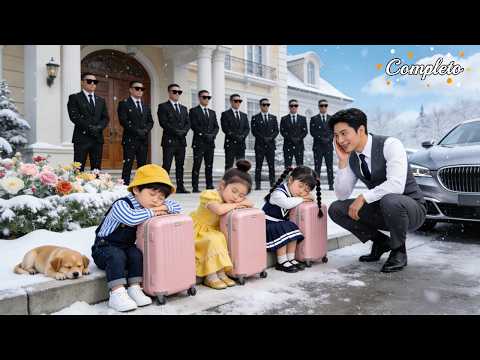 3niños sin hogar dormían sobre maletas,CEO los reconoció como sus hijos,los llevó a casa&los mimó!