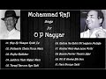 Mohammad Rafi Sings For O P Nayyar Melodious Solos